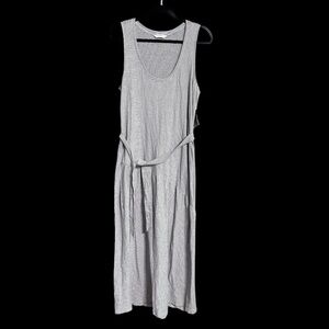 Lucky Brand lightweight knit seersucker Tiered Long Maxi Sleeveless Medium NWT